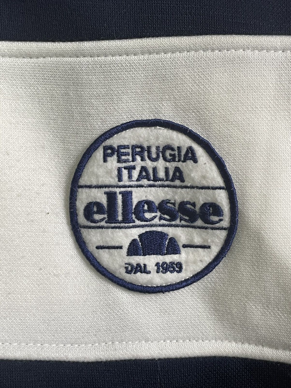 Designer × Ellesse × Vintage Ellese Two Tones Lined Fleece Zipper Sweater (37) Size US M / EU 48-50 / 2 - 11 Thumbnail