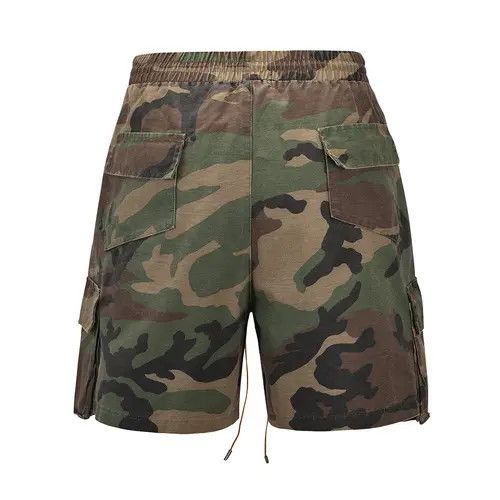 Japanese Brand Megumi x Maiko Denim Shorts Large Pocket Camouflage Workwear Size US 29 - 7 Thumbnail