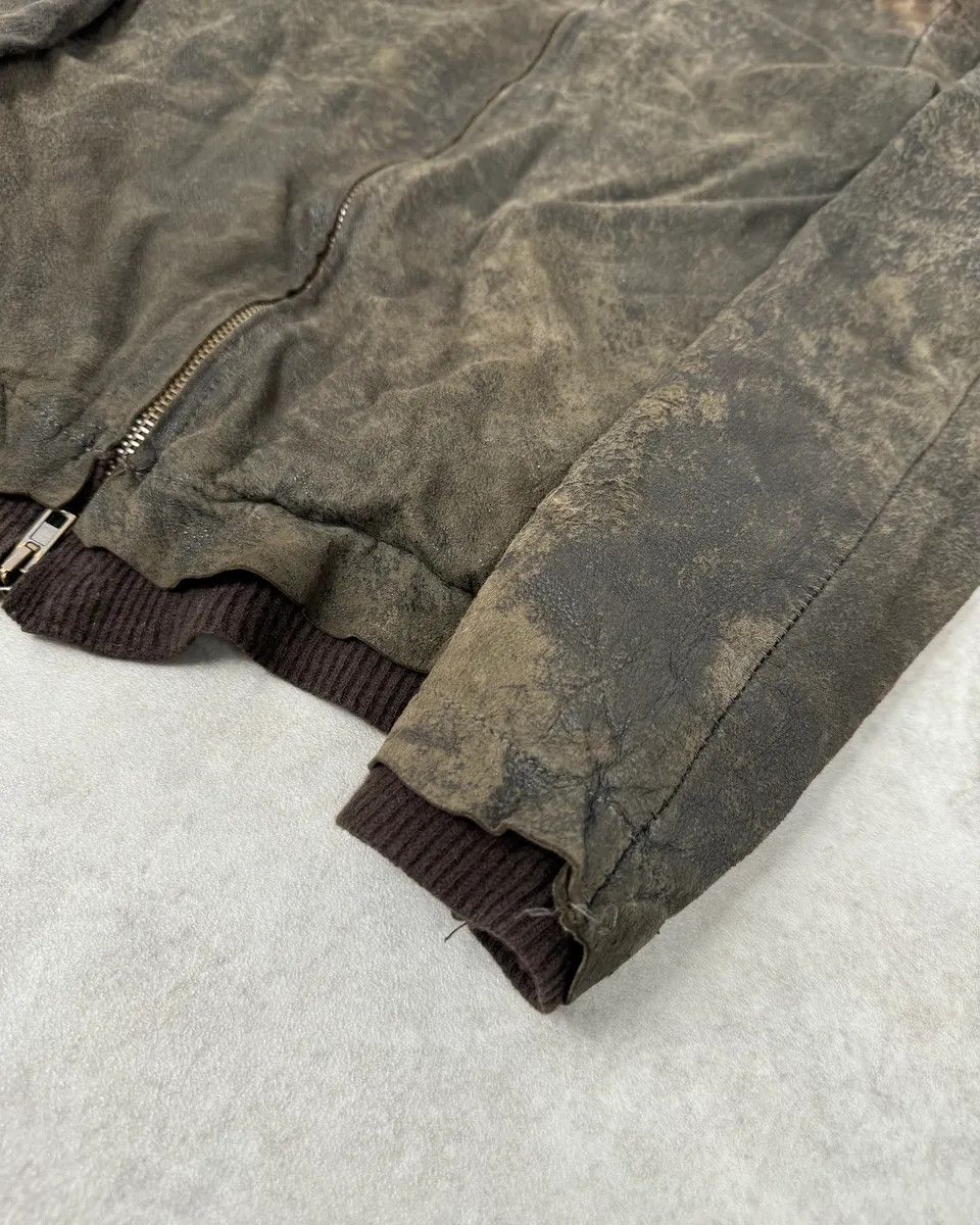 Vintage Salvatore Santoro Washed Brown Avant-Garde Leather Jacket Size US M / EU 48-50 / 2 - 6 Thumbnail