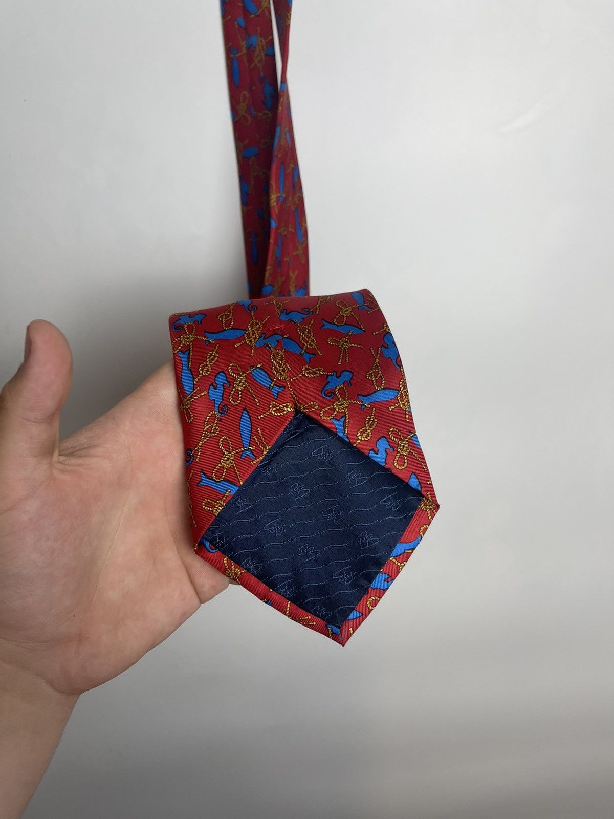 Balmain Balmain 100% Silk plaid pattern tie Size ONE SIZE - 5 Thumbnail