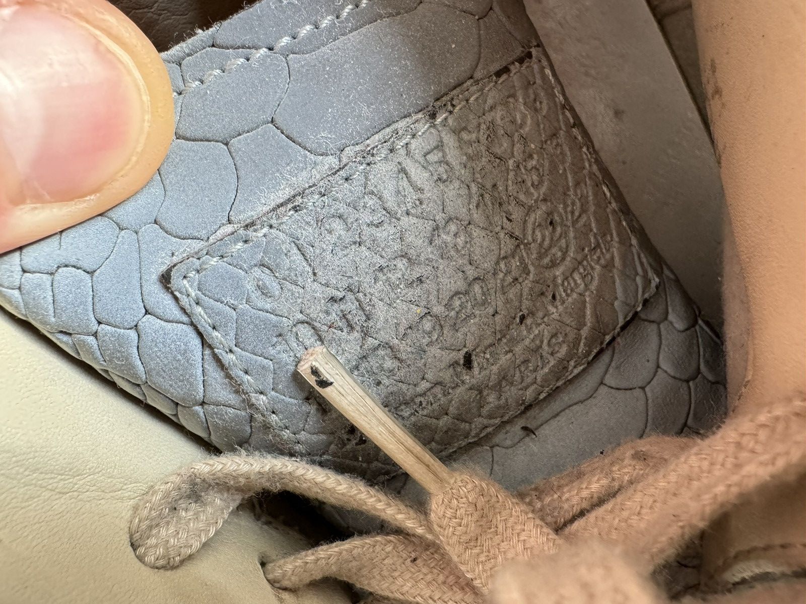Maison Margiela Maison Margiela Snakeskin Reflective High Top Sneakers Size US 8 / EU 41 - 11 Thumbnail