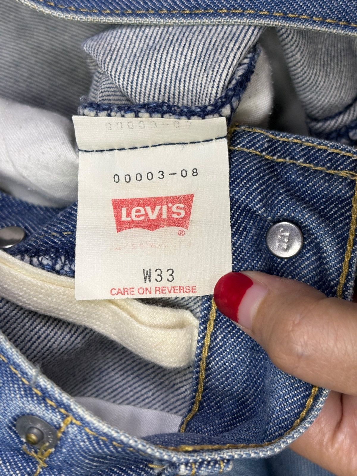Levi's Vintage 90s Levis Engineered Faded Wash Distress Baggy Jean Size US 34 / EU 50 - 10 Thumbnail