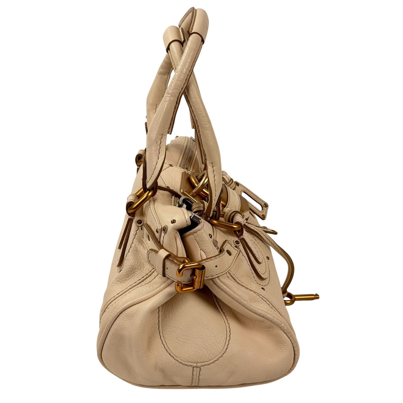 Chloe Chloe Ivory Paddington Medium Satchel Bag Size ONE SIZE - 5 Thumbnail
