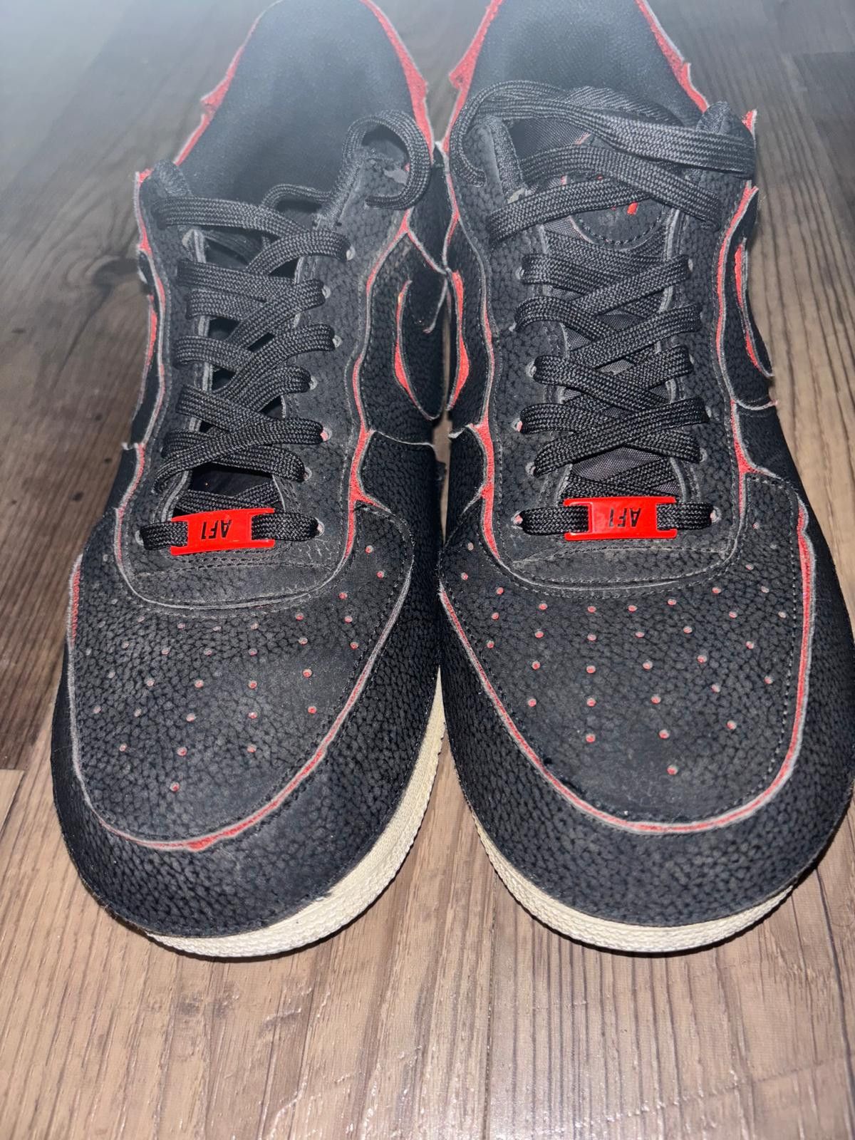 Nike Nike Air Force 1 Low 1/1 - Black Chile Red Size US 13 / EU 46 - 2 Thumbnail