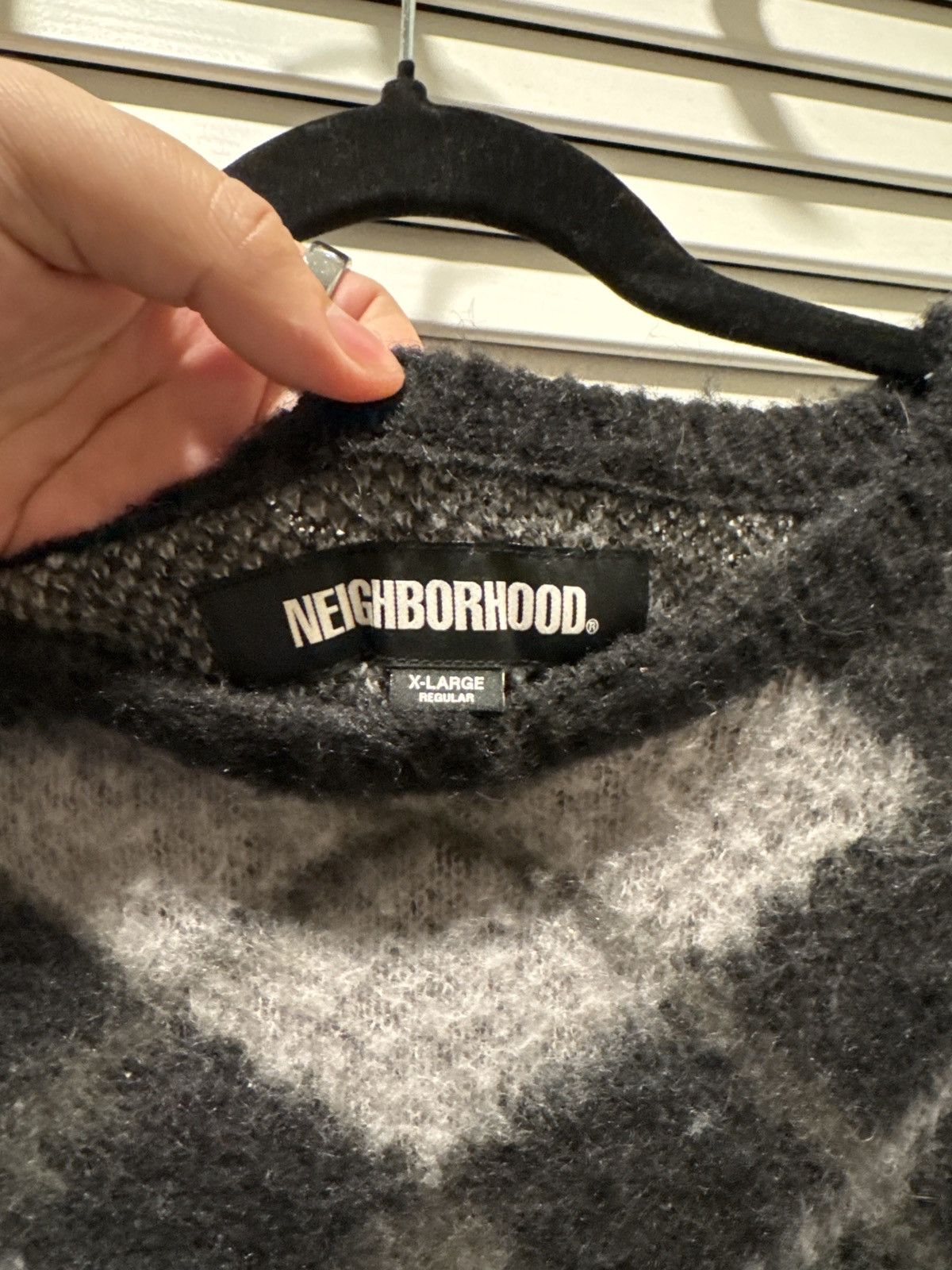 Neighborhood Black Brushed Sweater Size US XL / EU 56 / 4 - 4 Thumbnail