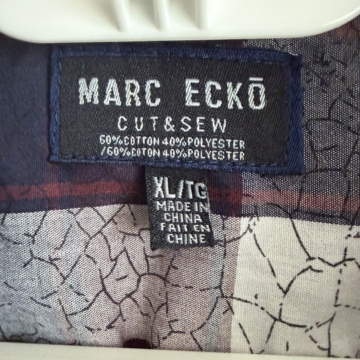 Marc Ecko Marc Ecko Shirt Mens XL Red Blue Plaid Button Up Long Sleeve Size US XL / EU 56 / 4 - 2 Thumbnail