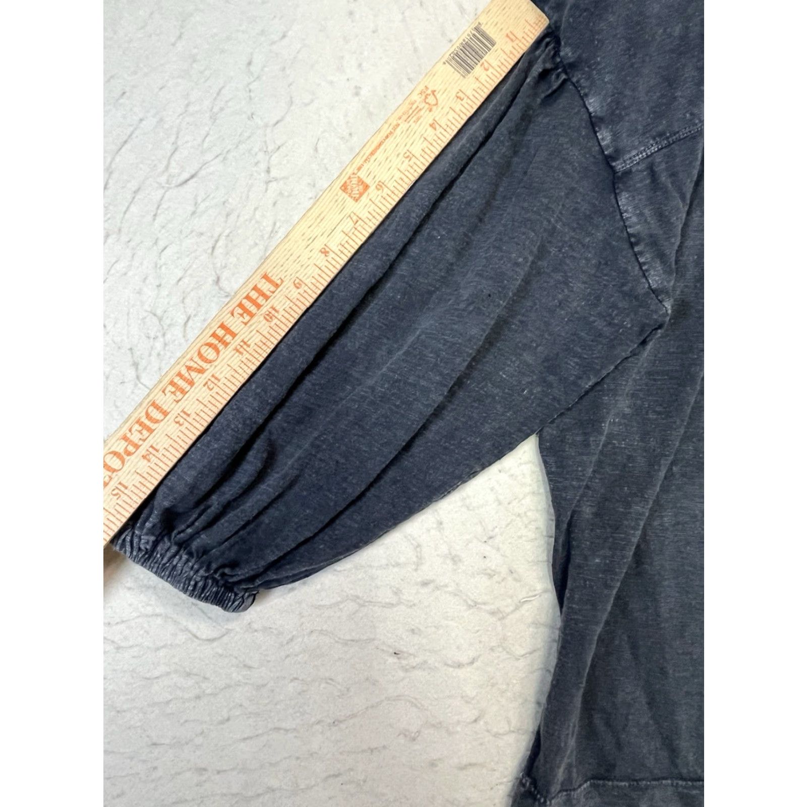 Anthropologie Anthropologie Pilcro Balloon Sleeve Top Womens XS Dark Gray Blouse Soft Relaxed Size XS / US 0-2 / IT 36-38 - 5 Thumbnail