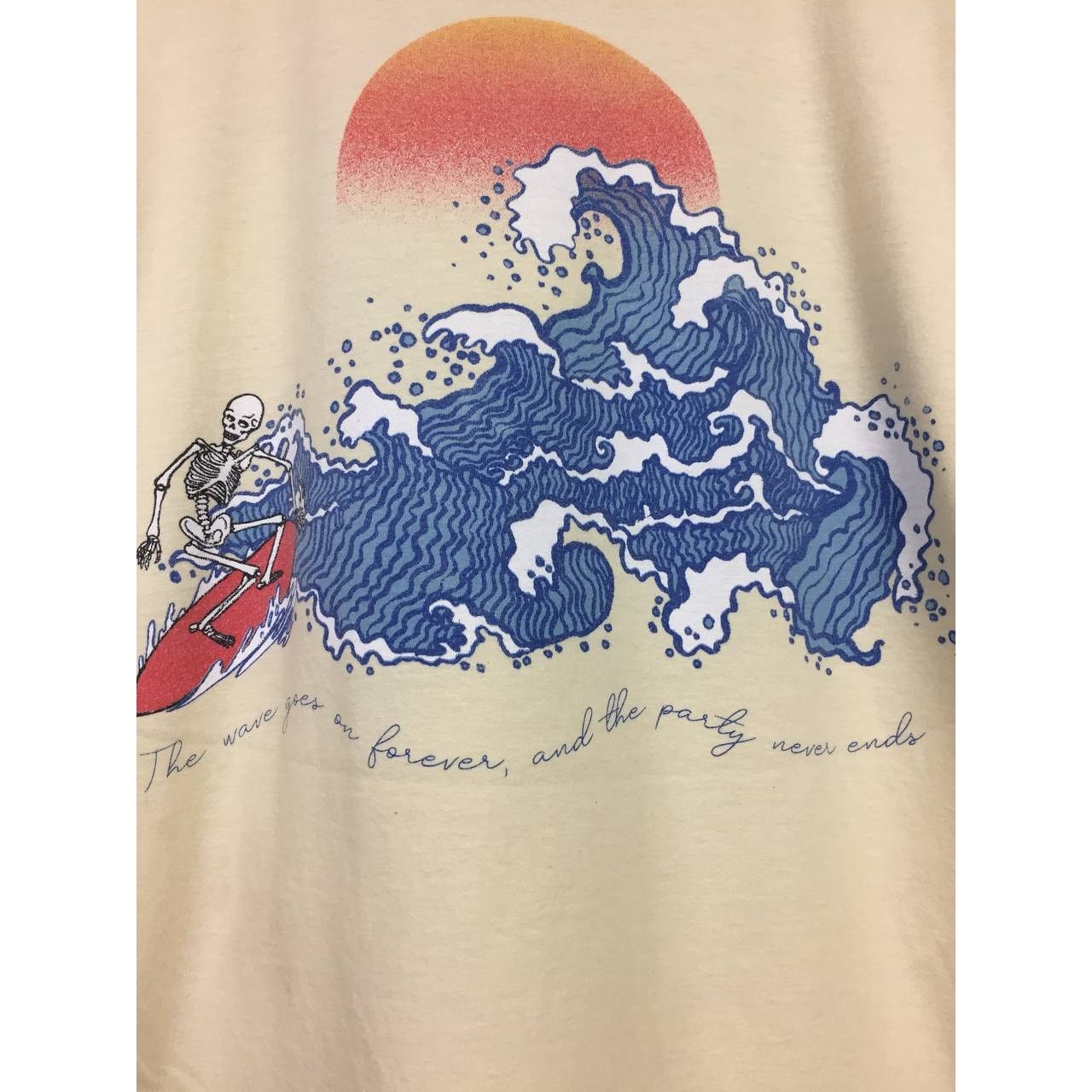 Other Project Social T Los Angeles Skeleton Surfing Great Wave Tee Size US XXL / EU 58 / 5 - 5 Thumbnail