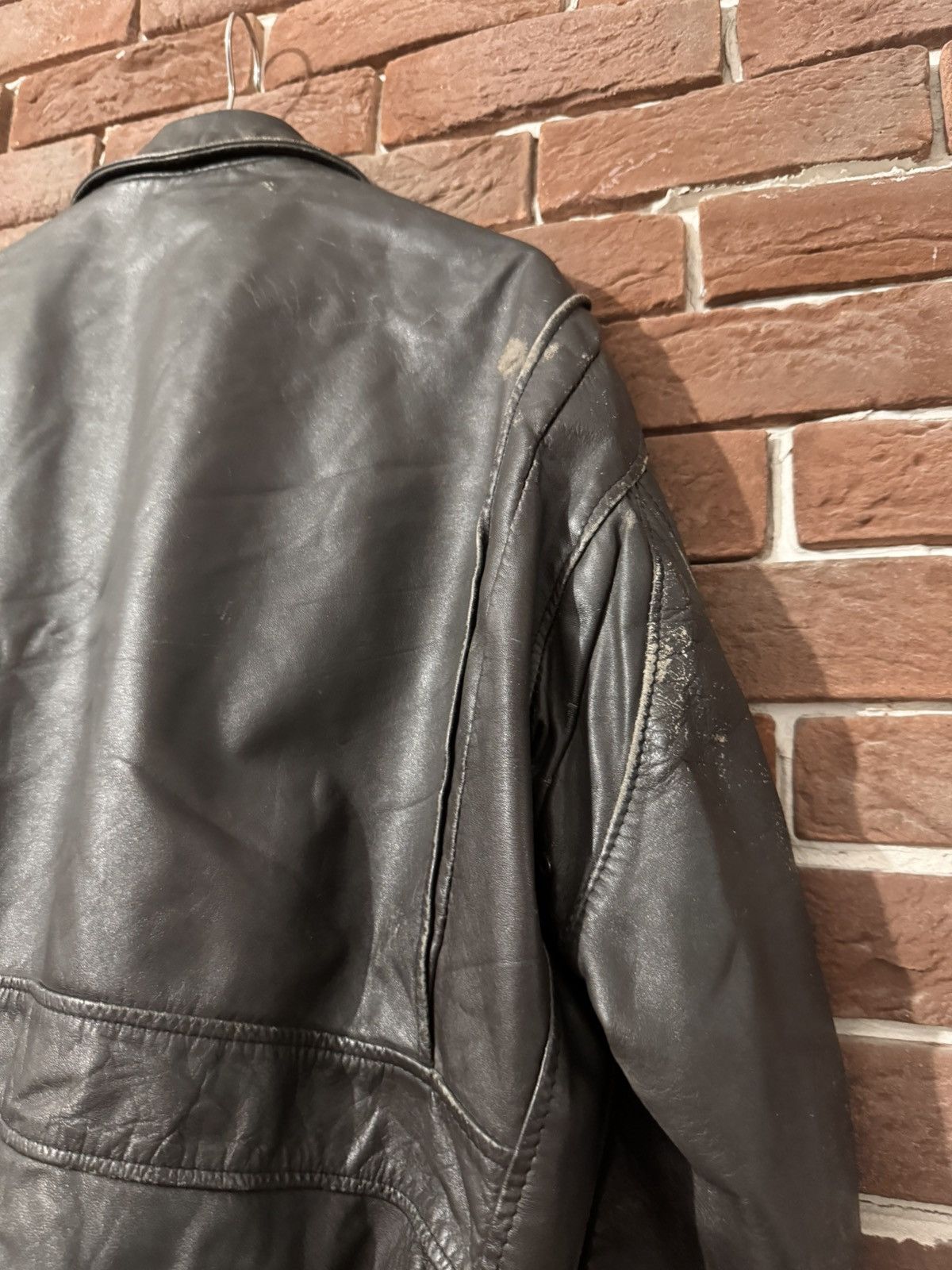 Leather Vintage High Quality Casual Leather Jacket Rare Rock Roll Size US XL / EU 56 / 4 - 16 Thumbnail