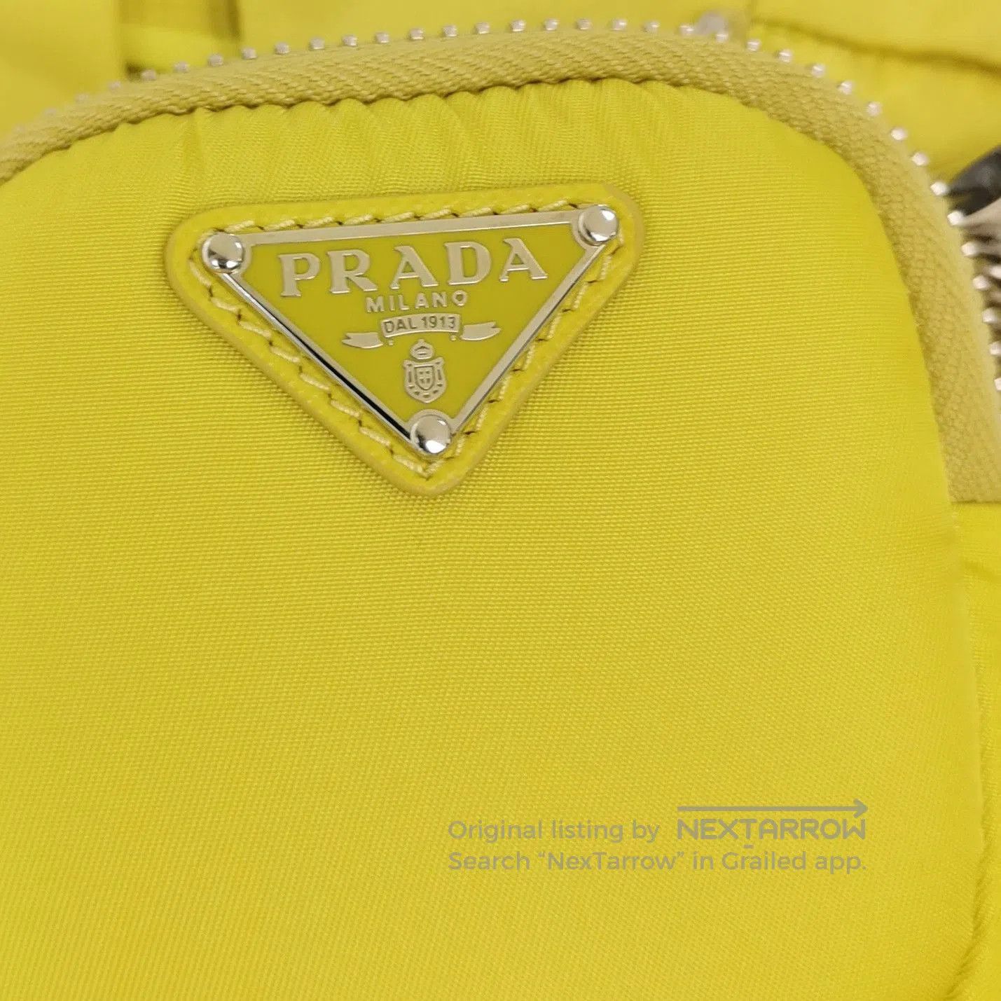 Prada Prada Yellow Belted Shorts with Pouch . Size 39" - 3 Thumbnail