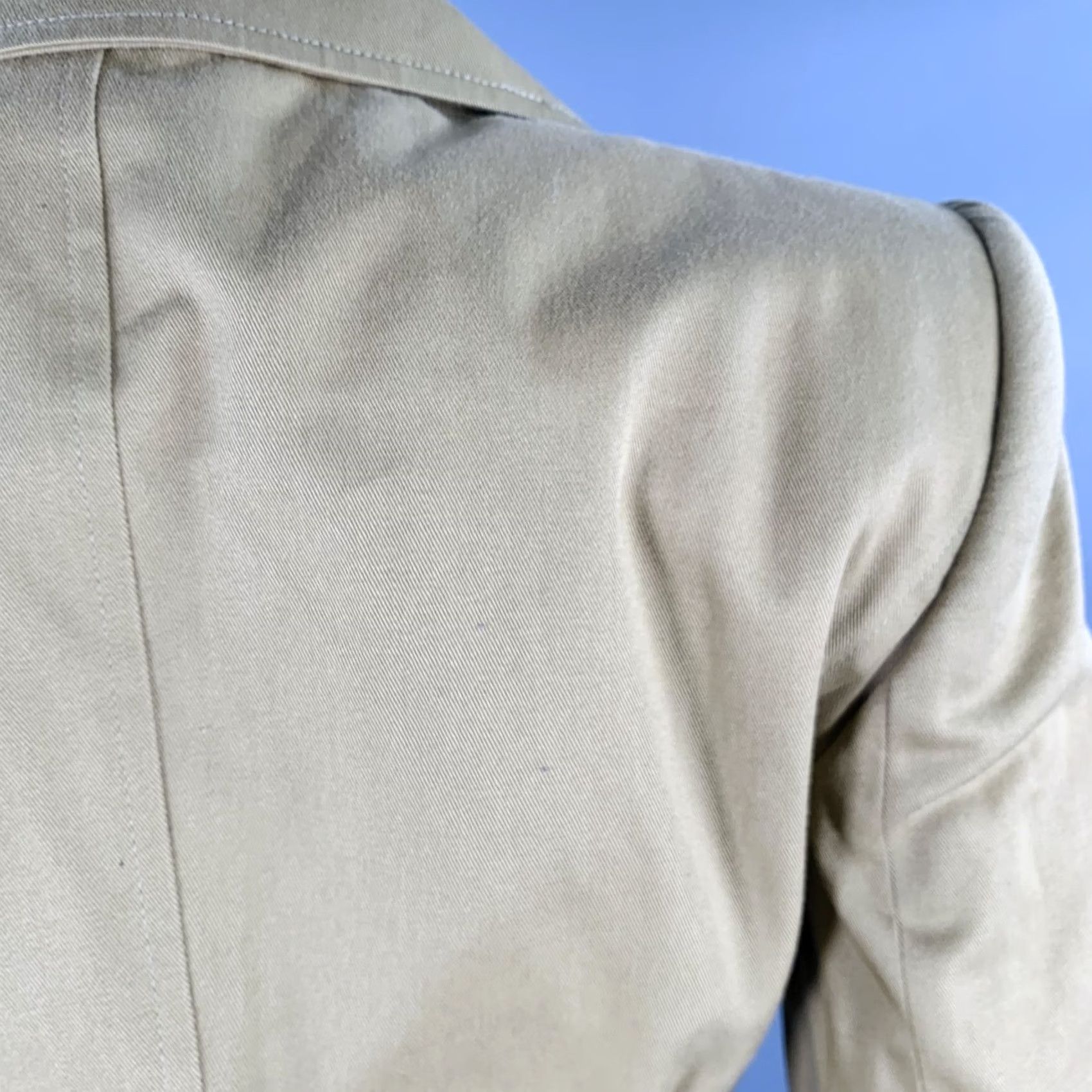 Dolce & Gabbana DOLCE & GABBANA Blazer Khaki Cotton Twill Button Up Size 6 Women Jacket Size M / US 6-8 / IT 42-44 - 4 Thumbnail