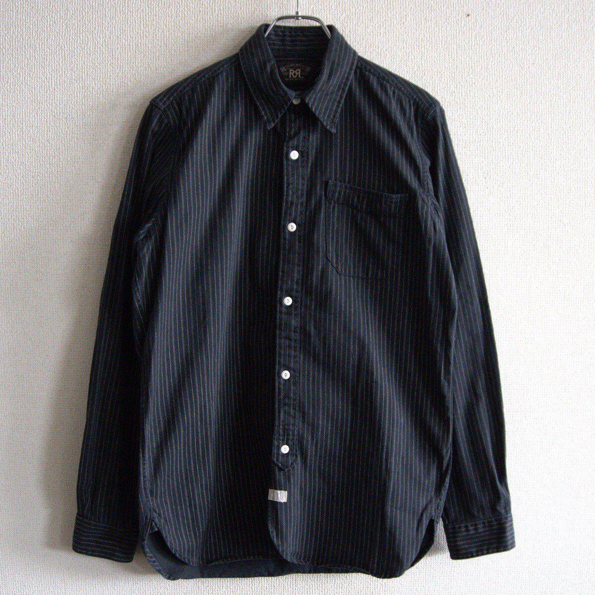 Vintage RRL Black Striped Work Shirt Size S Size US S / EU 44-46 / 1 - 1 Thumbnail