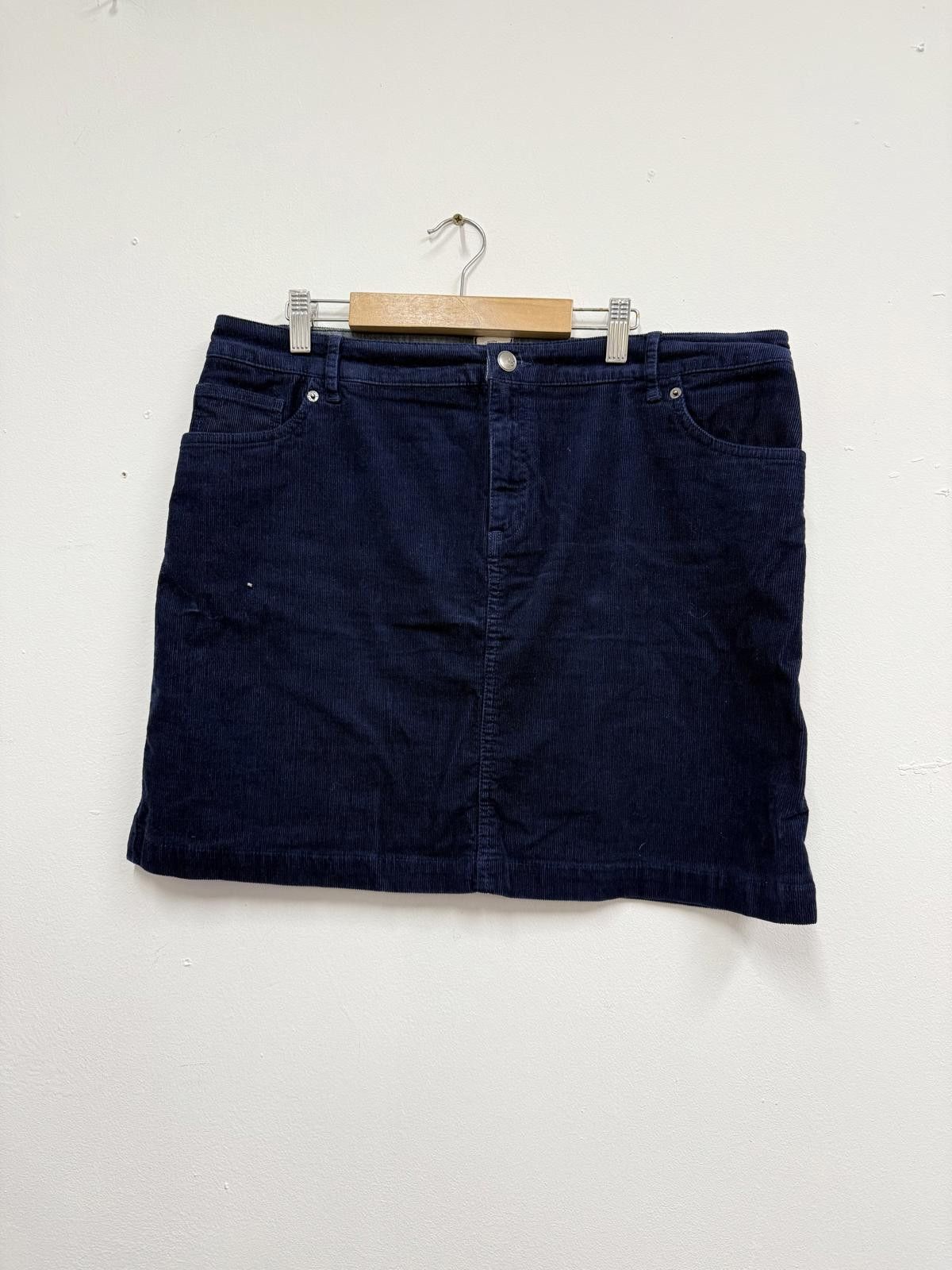Other White Stuff Women's Navy Corduroy Skirt Size ONE SIZE - 1 Thumbnail