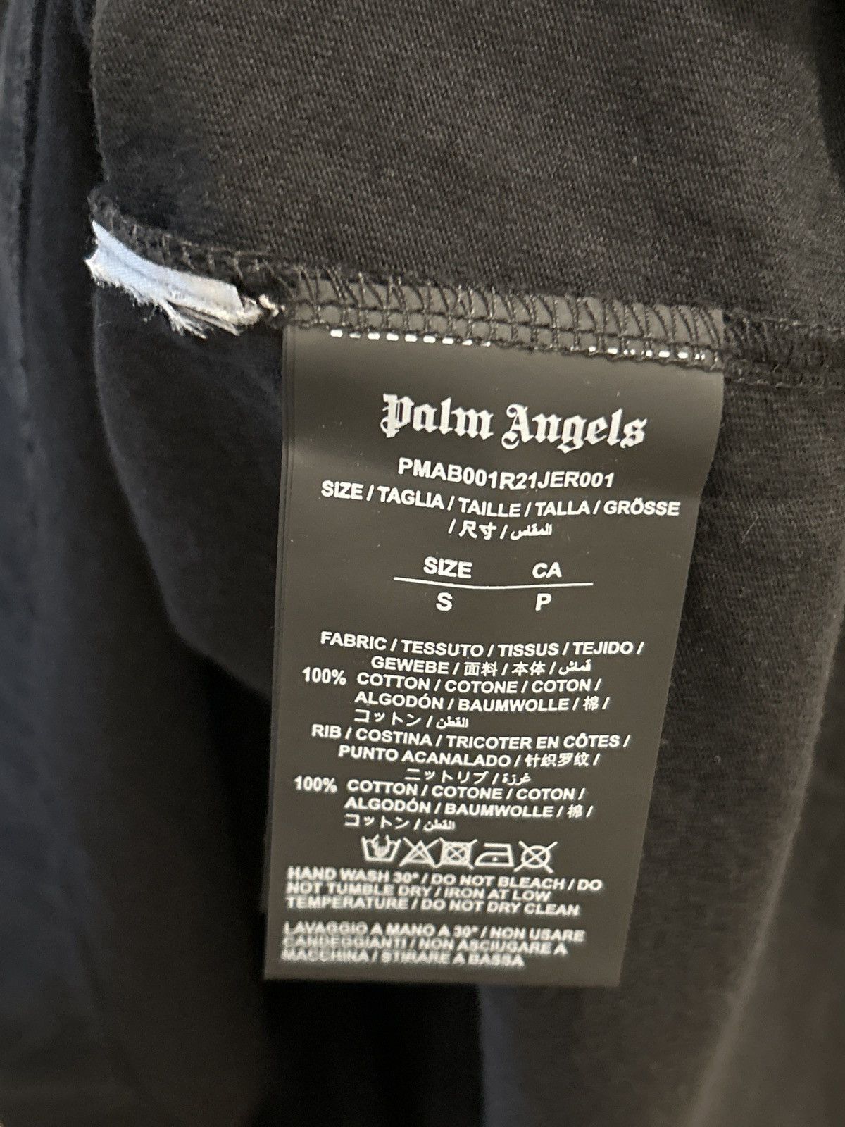 Palm Angels Palm Angels classic logo Long Sleeve Black new with flaws Size US S / EU 44-46 / 1 - 14 Thumbnail