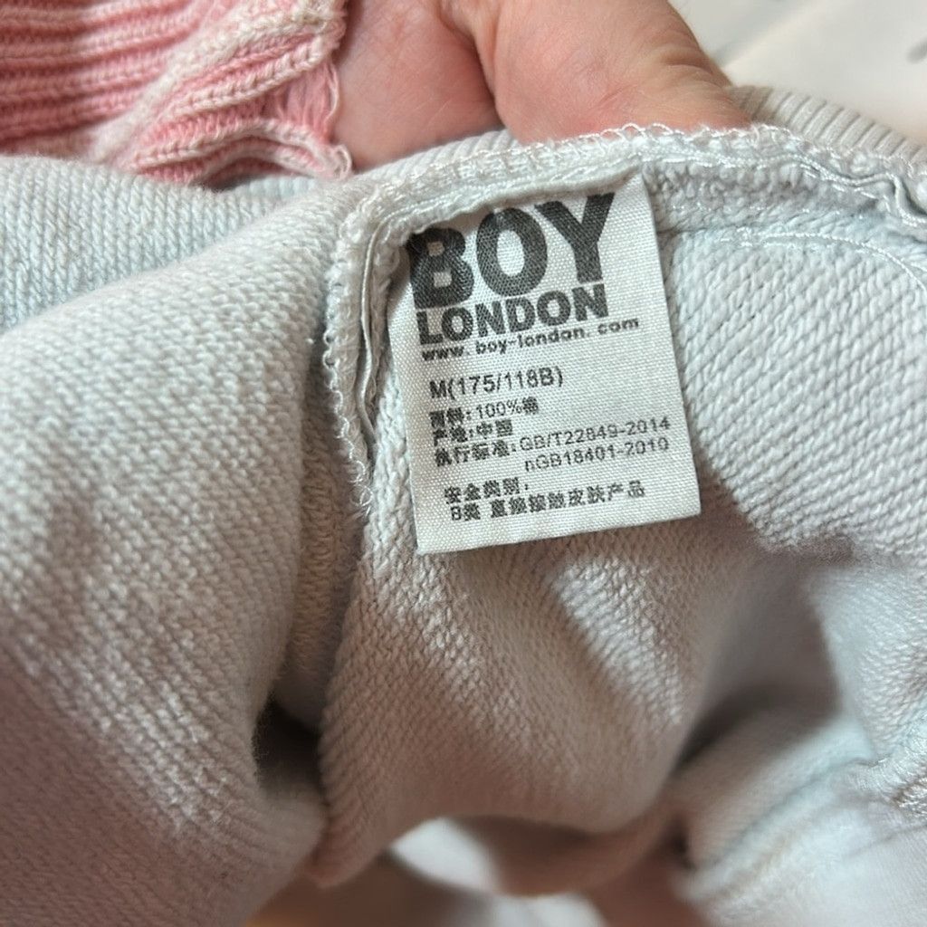 Boy London White BOY London Sweatshirt size M drip logo graffiti Size US M / EU 48-50 / 2 - 6 Thumbnail