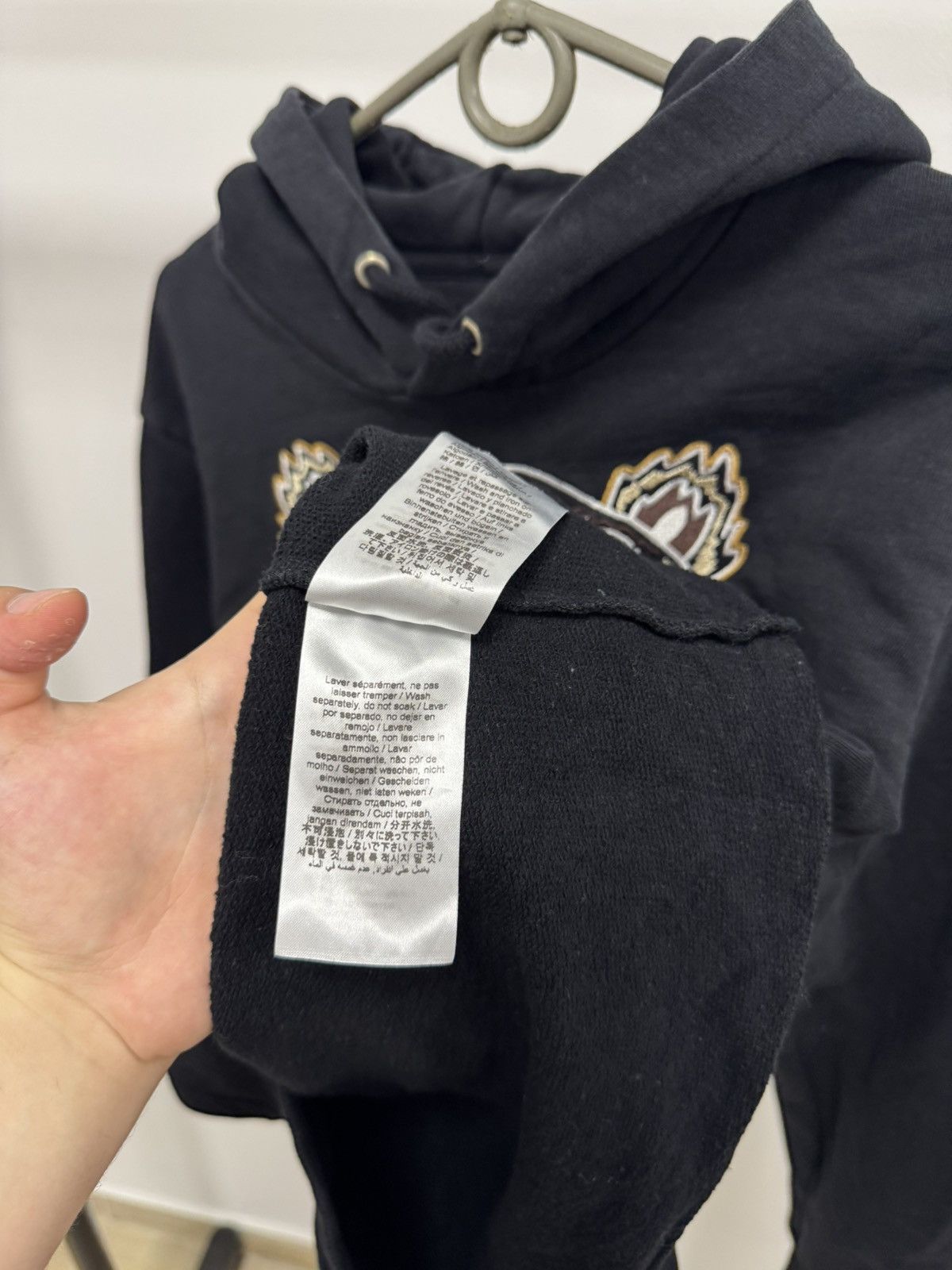 Kenzo Kenzo Paris Tiger Black Hoodie Embroidered Logo Men’s M Size Size US M / EU 48-50 / 2 - 6 Thumbnail