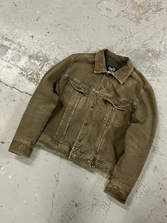 Dolce & Gabbana AW2003 Dolce & Gabbana Zip Grey Denim Jacket Size US M / EU 48-50 / 2 - 4 Thumbnail