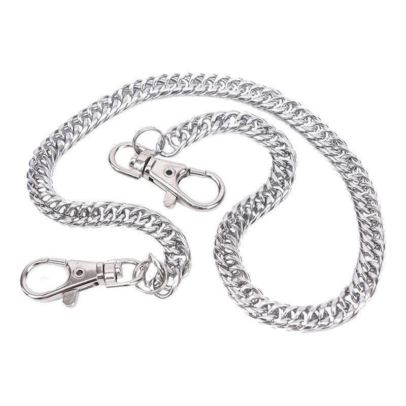 Vintage Retro Silver Wallet Jeans Chain Size ONE SIZE - 3 Thumbnail
