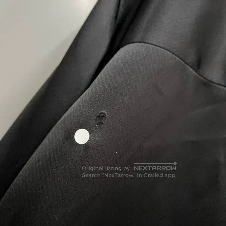 Loewe Loewe Black Embroidered Logo Silk Shirt with Ripped Pocket Size XS / US 0-2 / IT 36-38 - 5 Thumbnail