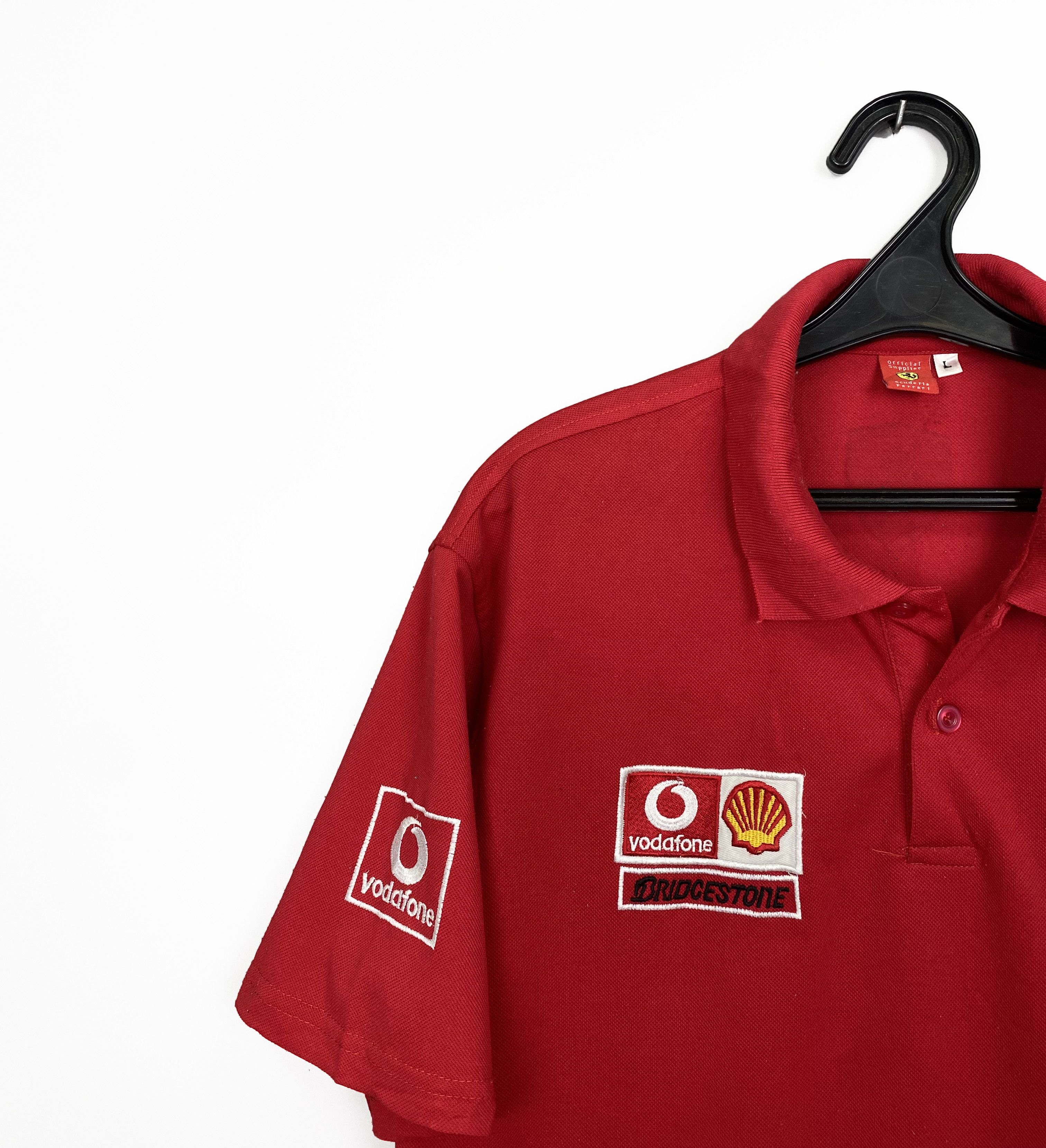Ferrari × Formula 1 Vintage FERRARI Marlboro F1 Formula 1 Racing Team Red Polo Size US L / EU 52-54 / 3 - 3 Thumbnail