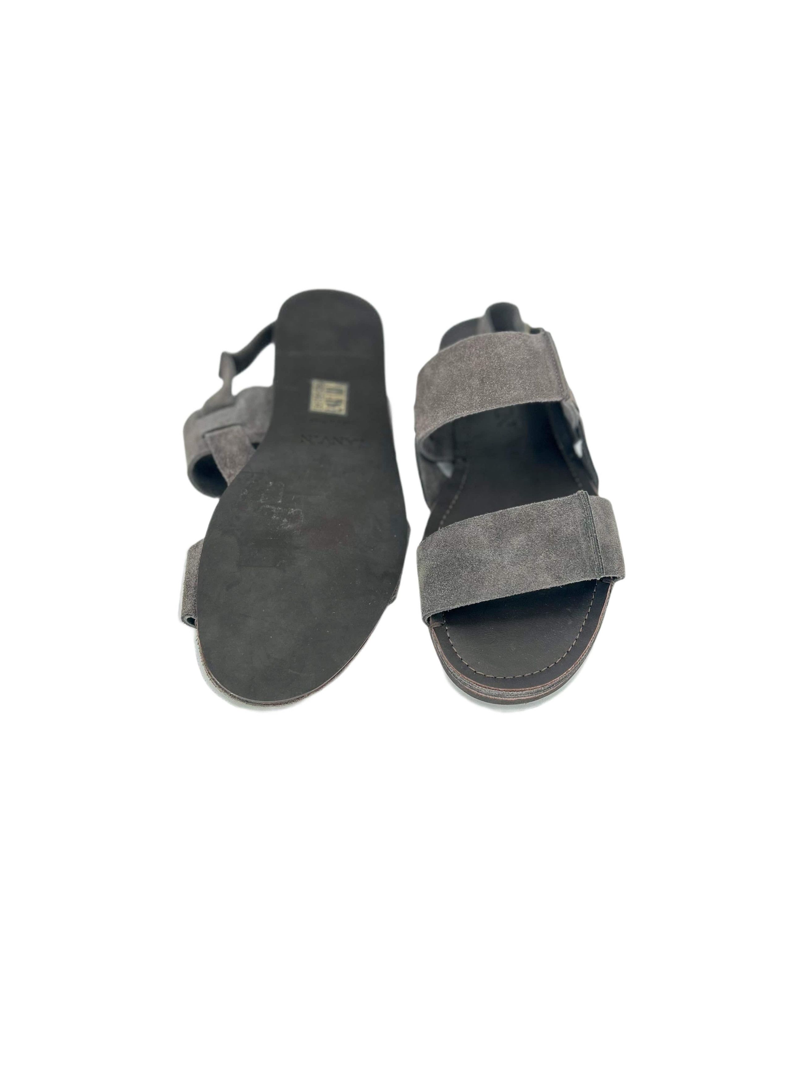 Lanvin Lanvin Grey Suede Roman Sandal Size US 8 / EU 41 - 3 Thumbnail