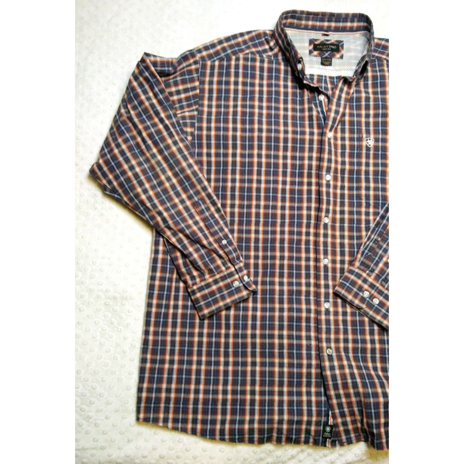 Ariat Ariat Pro Series Shirt Mens 2XL Red & Blue Plaid Button-Down Western Rodeo Size US XXL / EU 58 / 5 - 3 Thumbnail