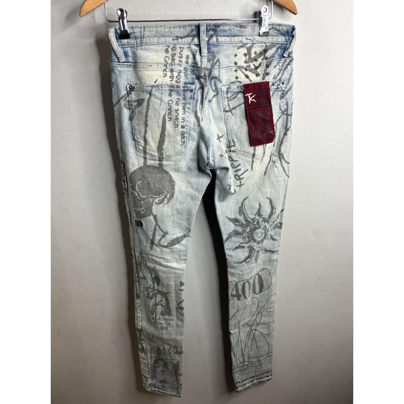 Ksubi VINTAGE? No. Ksubi Jeans Mens 29x31 Blue Distressed Skinny Van Winkle Devils Trippie Redd Size US 29 - 4 Thumbnail