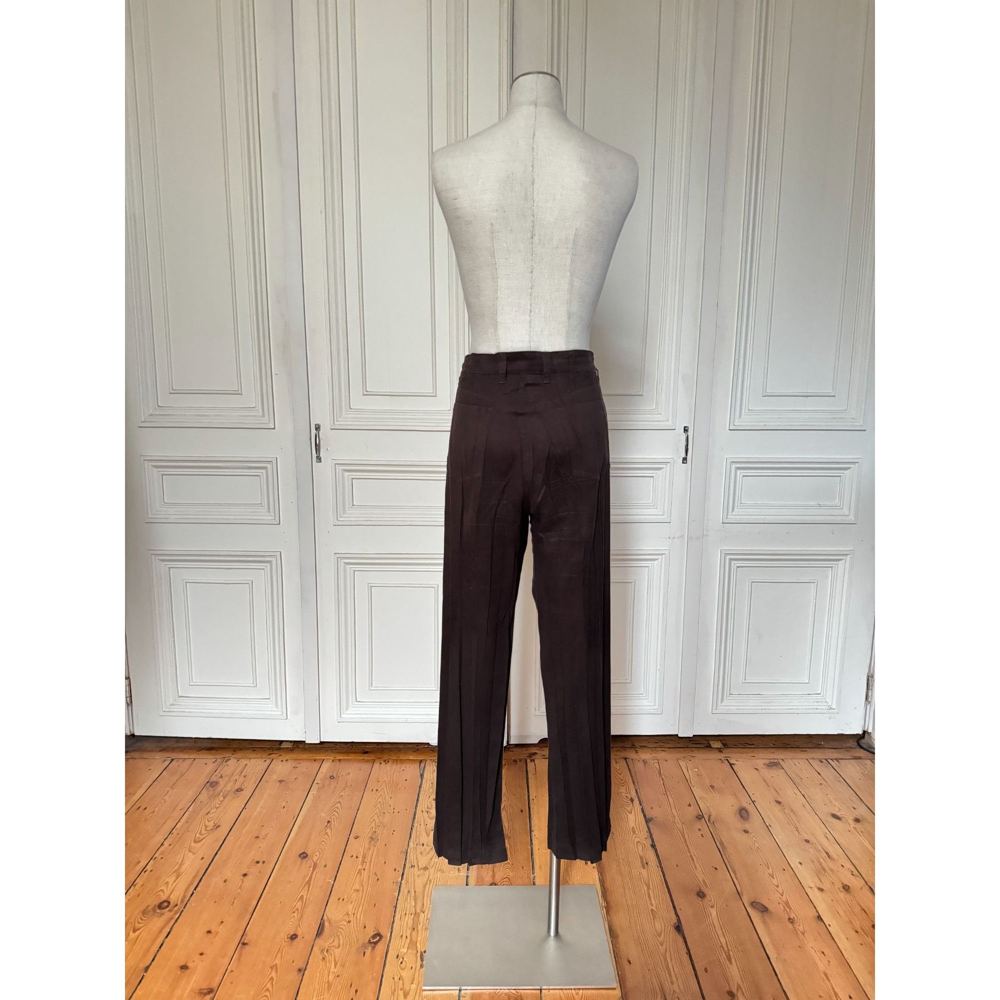 Issey Miyake Early 1990s Brown Moleskin Pants Suit Size M / US 6-8 / IT 42-44 - 7 Thumbnail