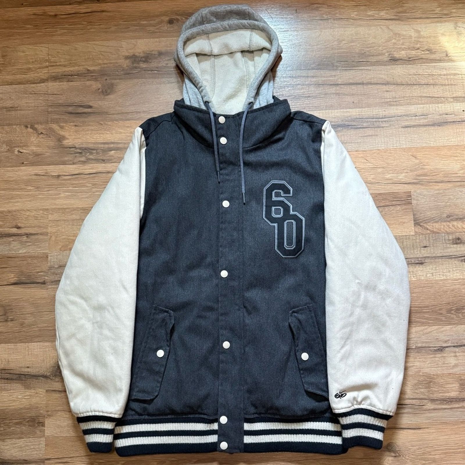 Nike Y2K Nike 6.0 Button Zip Up Varsity Jacket Size US S / EU 44-46 / 1 - 1 Thumbnail