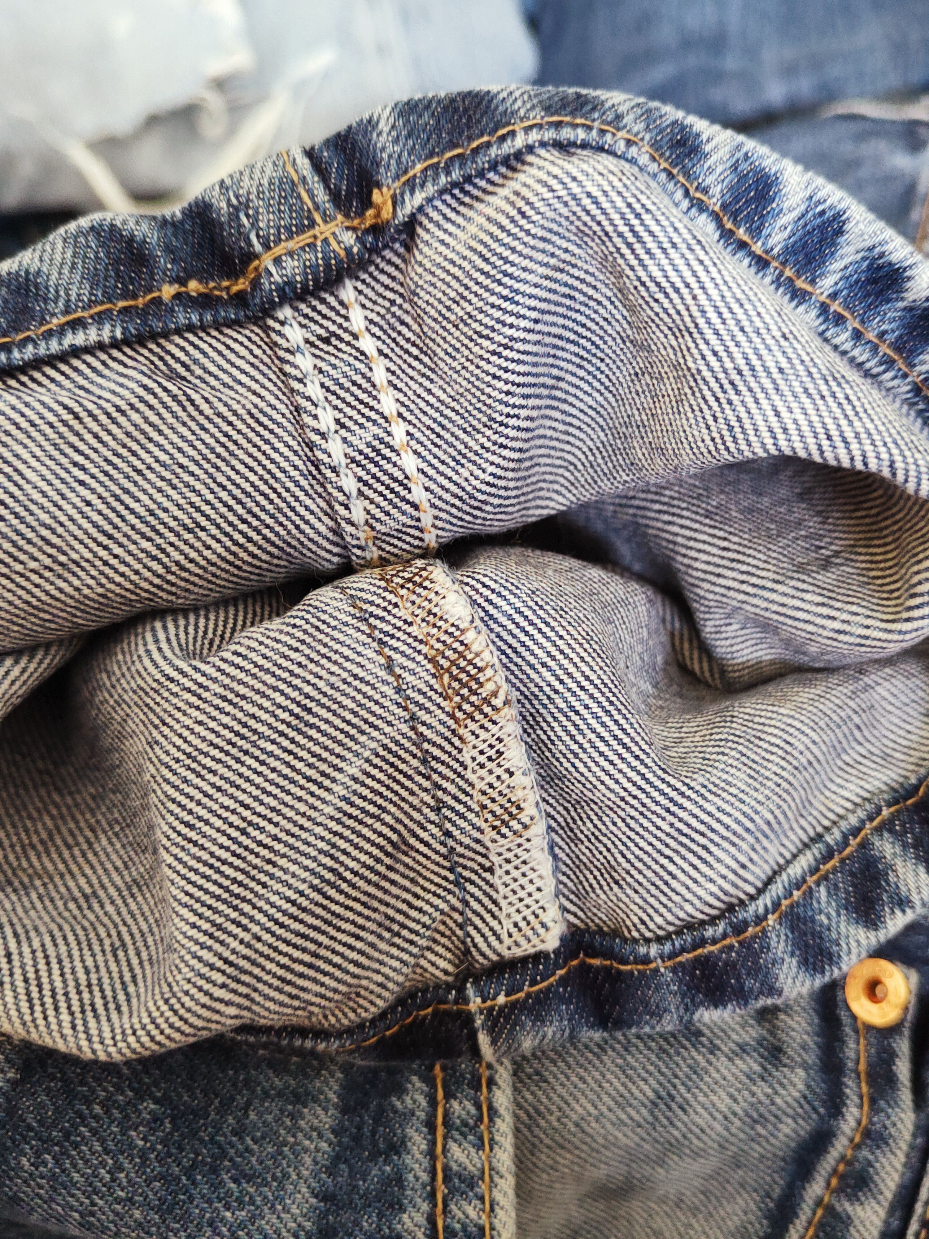 Levi's Levi's Dark Blue Distressed Ripped Jeans #S2702 Size US 35 - 14 Thumbnail