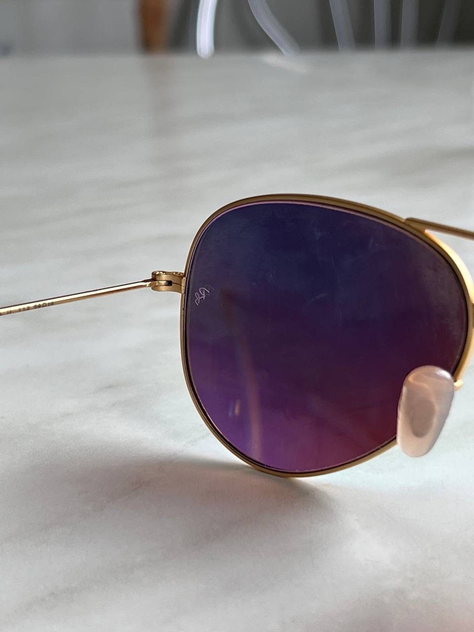 RayBan Vintage Ray Ban Aviator Gold Frame Sunglasses Size ONE SIZE - 4 Thumbnail