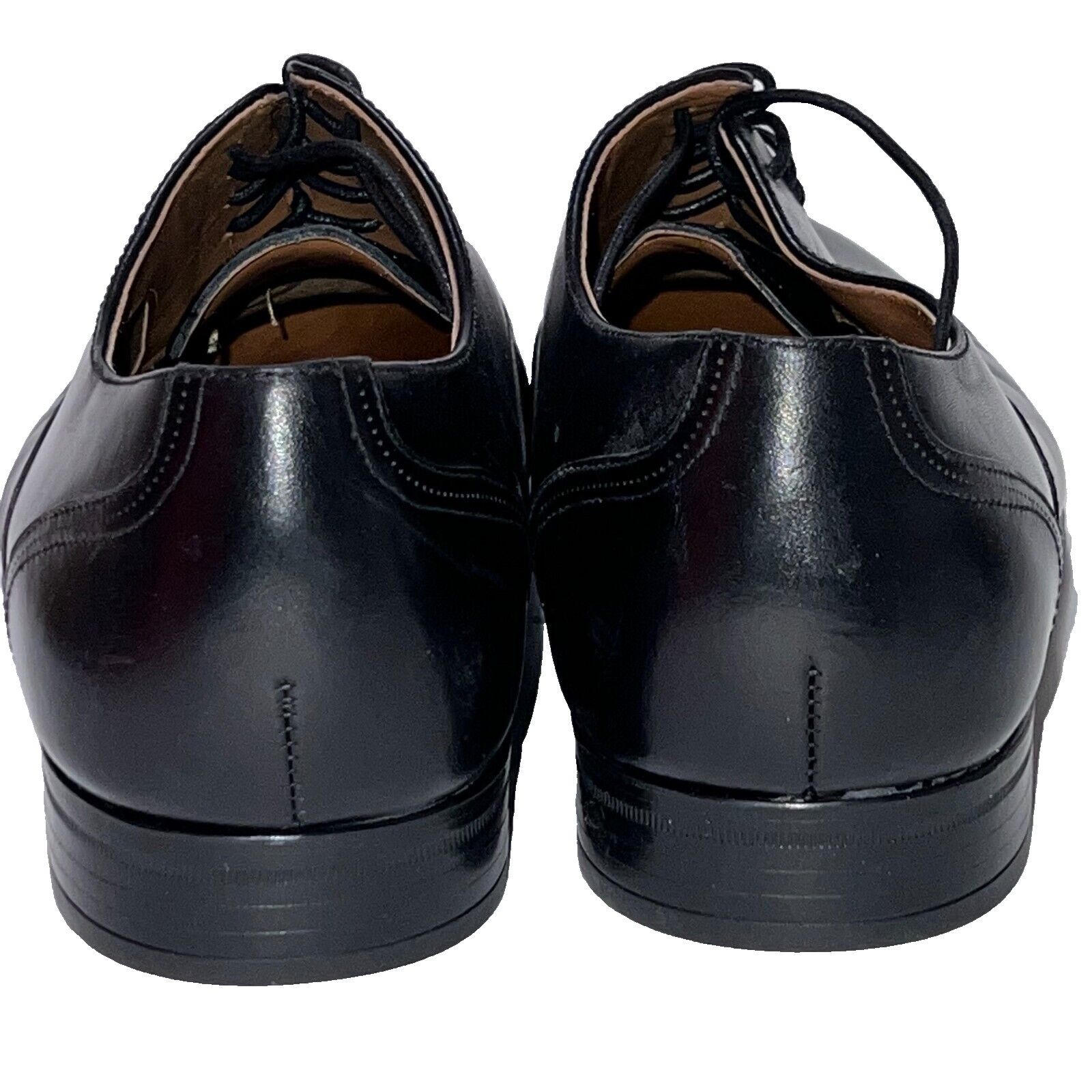 Aldo Aldo Black Leather Cap Toe Lace Dress Oxfords Men's 44 / 11 Size US 11 / EU 44 - 7 Thumbnail