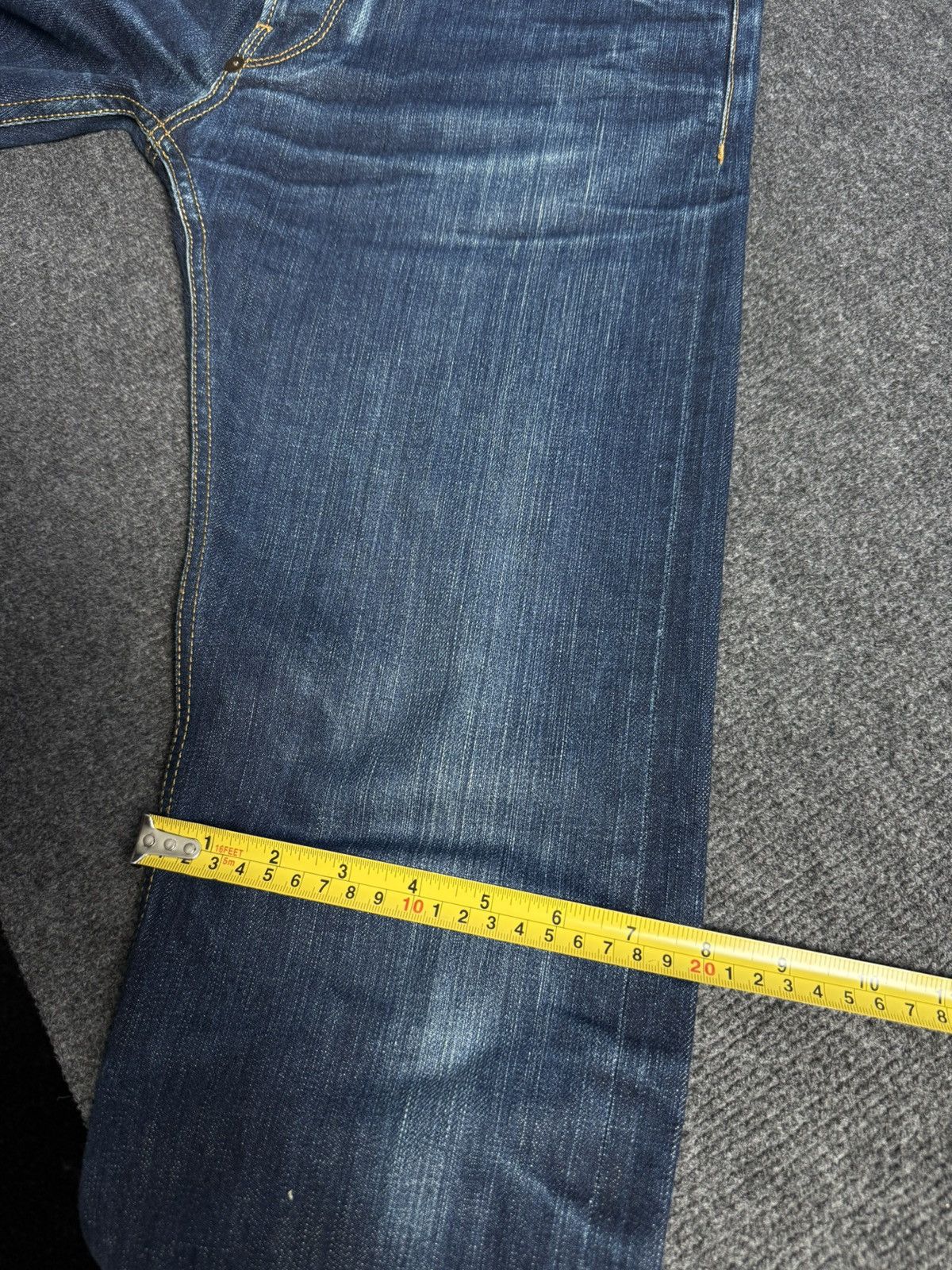 Blue Blanket 00s Blue Blanket Selvedge Denim Jeans Raw Indigo Japan Retro Size US 30 / EU 46 - 22 Thumbnail