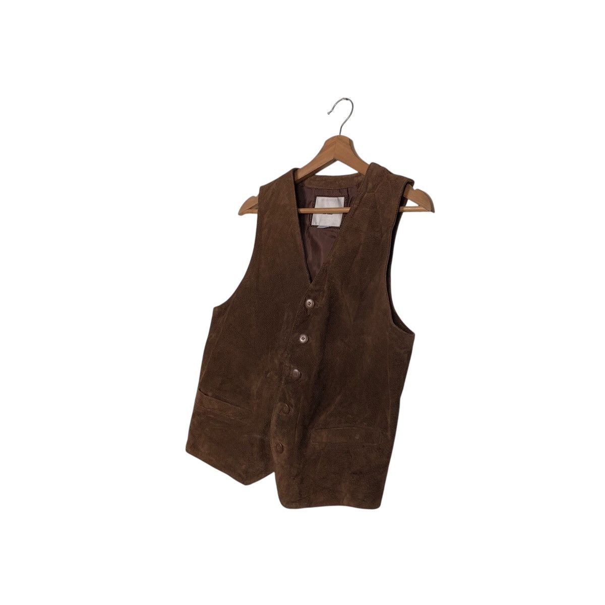 Japanese Brand 📌Vintage Utility Biker Vest Genuine Leather Red Skins Size US M / EU 48-50 / 2 - 3 Thumbnail