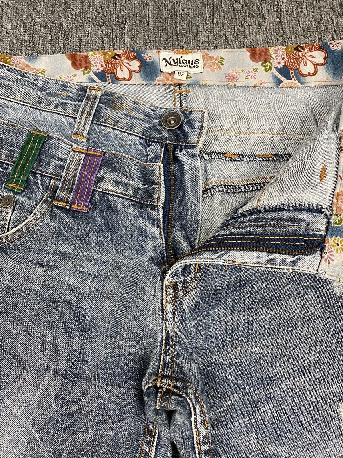 If Six Was Nine × Japanese Brand Nylaus Distressed Flare Jean Size US 31 - 5 Thumbnail