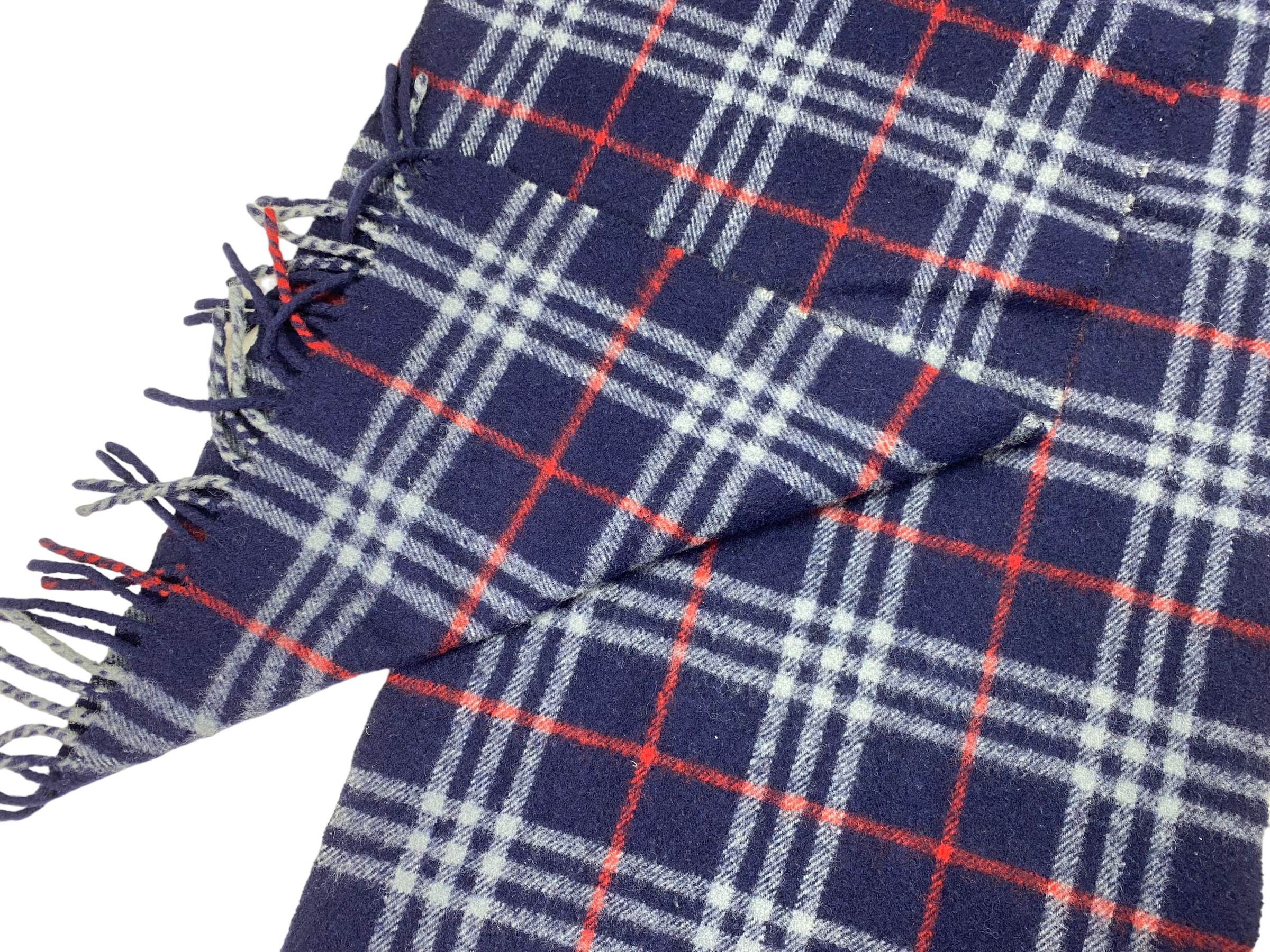 Vintage Burberrys of London Pure Lambswool Checkered Vintage Scarf Size ONE SIZE - 10 Thumbnail