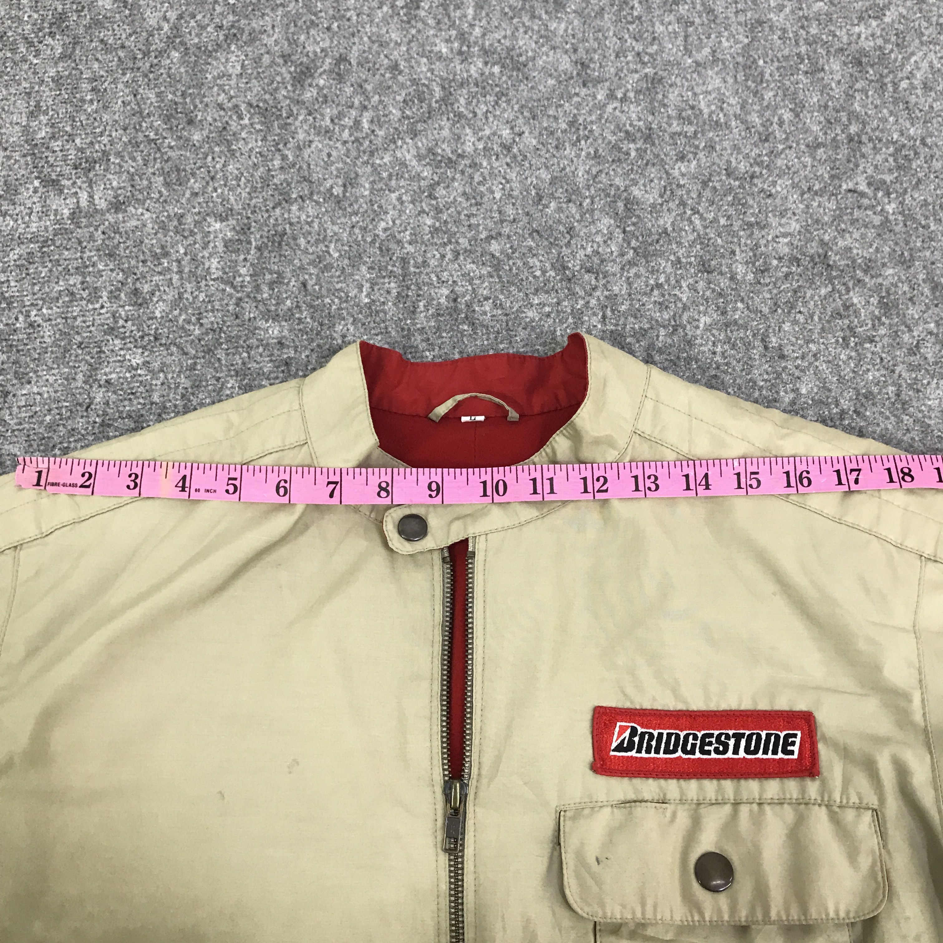 Japanese Brand Vtg Bridgestone Racing Bomber Jacket K128B1 Size US L / EU 52-54 / 3 - 6 Thumbnail