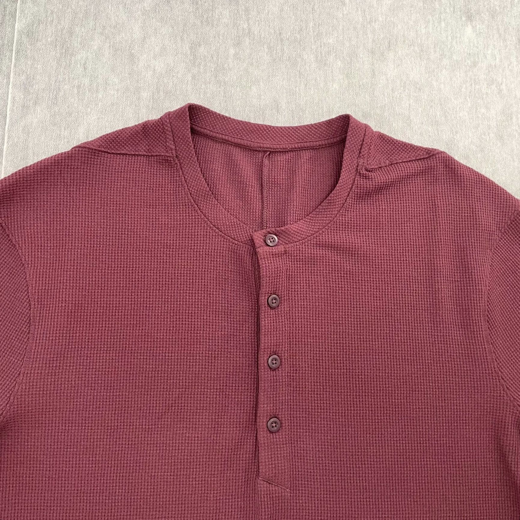 Lululemon Lululemon Shirt Adult Extra Large Textured Henley Long Sleeve Snap Mens XL Size US XL / EU 56 / 4 - 3 Thumbnail