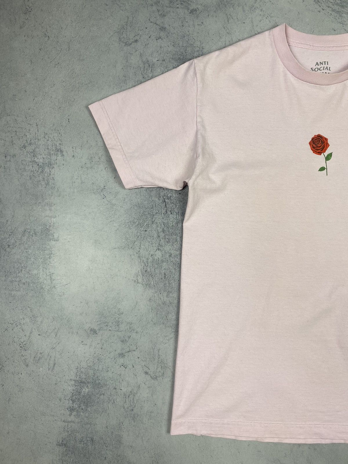 Anti Social Social Club Anti Social Social Club Roses Pink Big Logo T Shirt Size US M / EU 48-50 / 2 - 3 Thumbnail