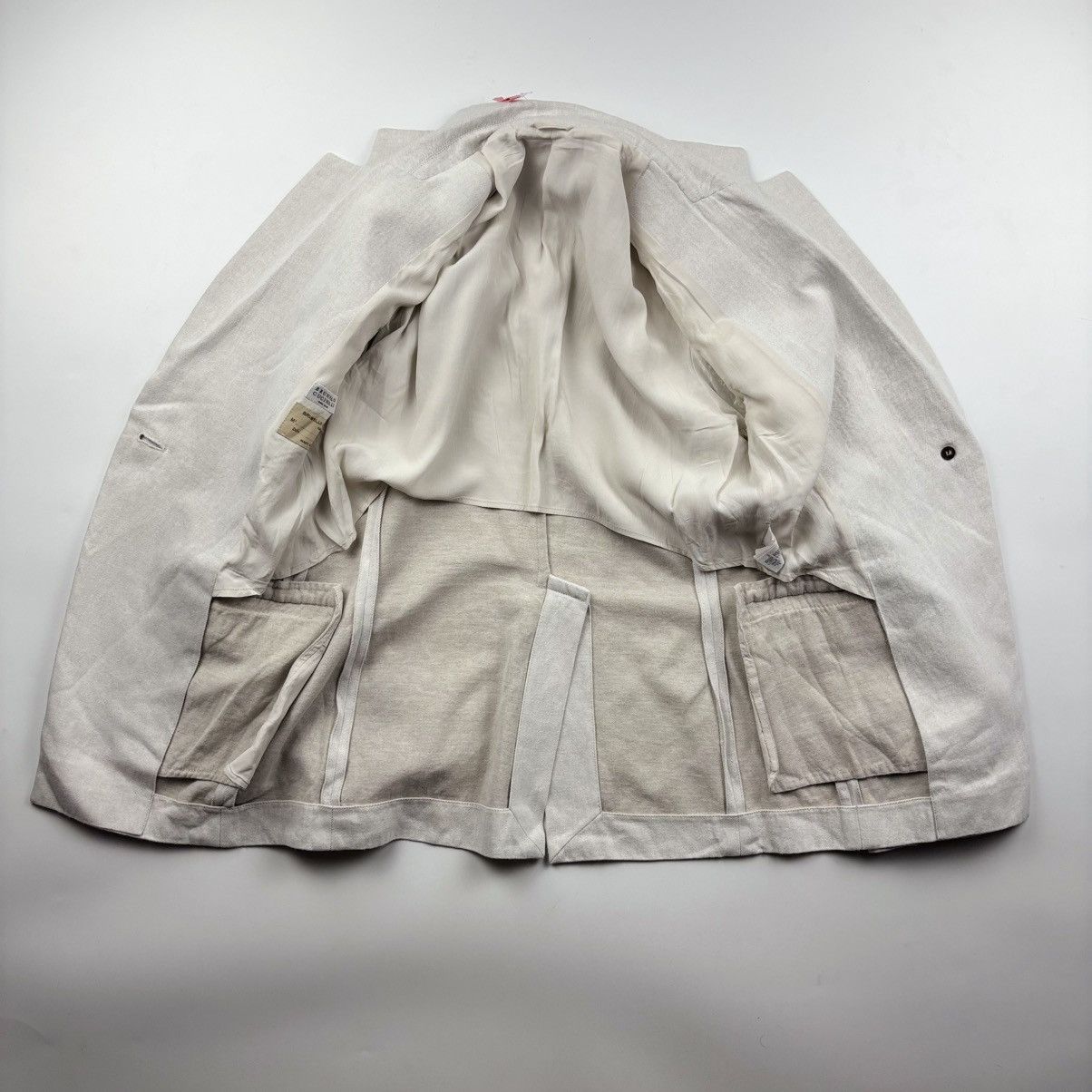 Brunello Cucinelli Brunello Cucinelli Single Breasted Linen Blend Blazer Size S / US 4 / IT 40 - 8 Thumbnail