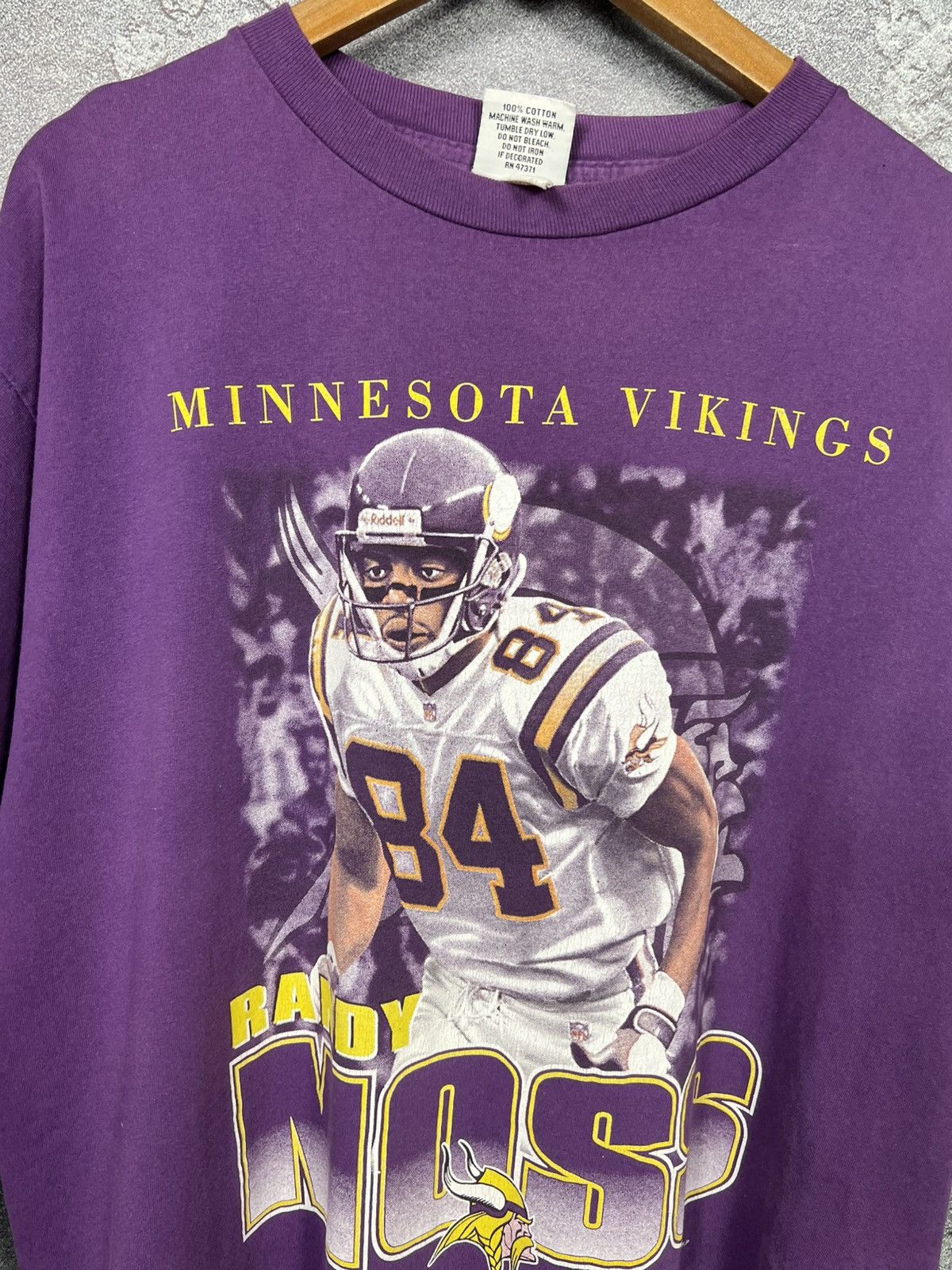 NFL Vintage 1999 Randy Moss Minnesota Vikings T-shirt Tee Size US XL / EU 56 / 4 - 3 Thumbnail
