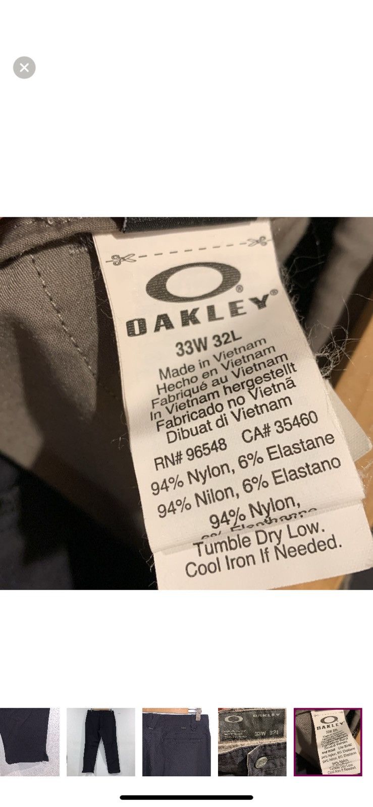 Oakley OAKLEY HAT HOODED JACKET SIZE LARGE Size US L / EU 52-54 / 3 - 4 Thumbnail