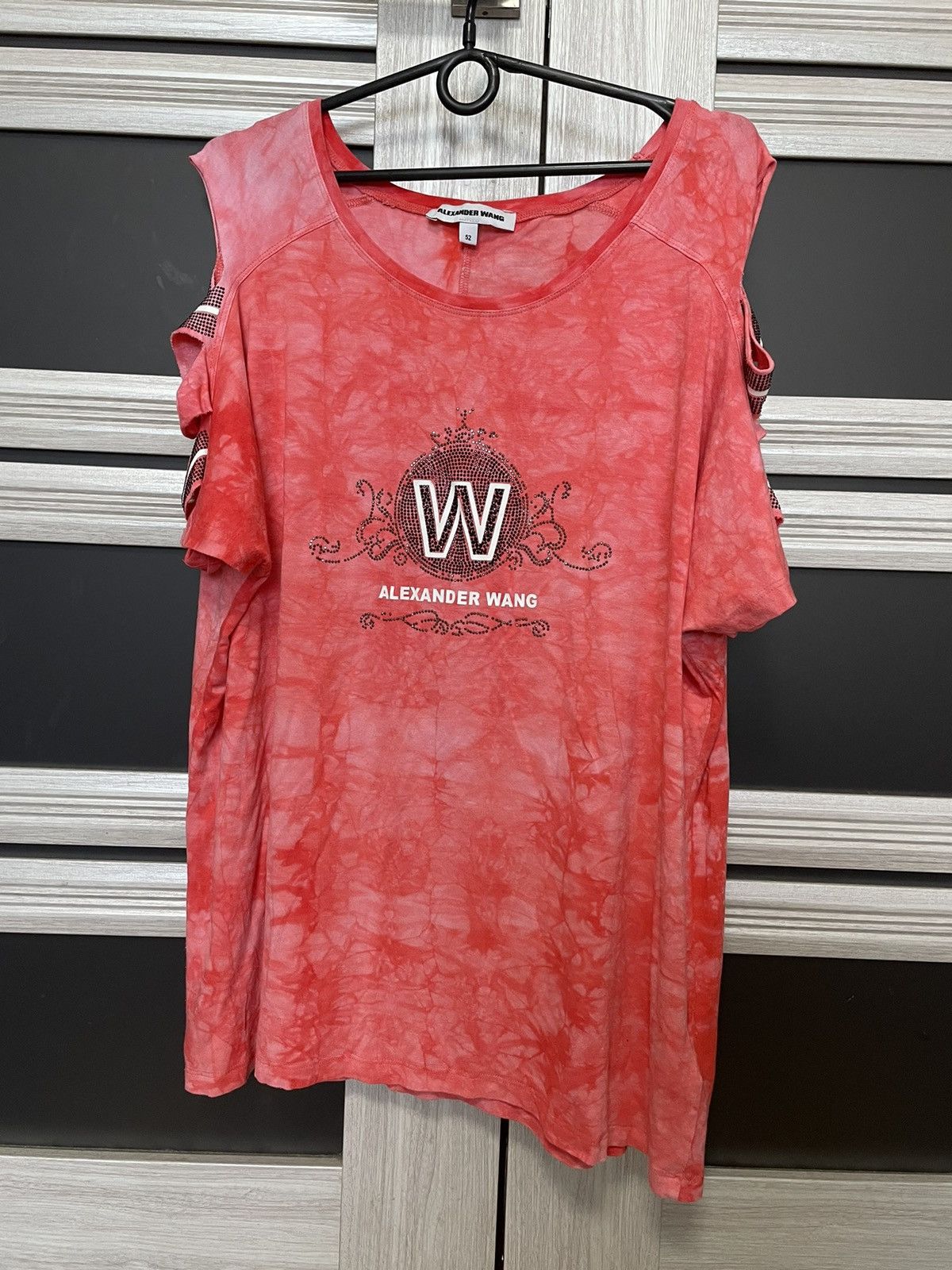 Alexander Wang Alexander Wang Tie Dye Tee Rhinestones T Shirt Big Logo Size XXL / US 16-18 / IT 52-54 - 1 Thumbnail