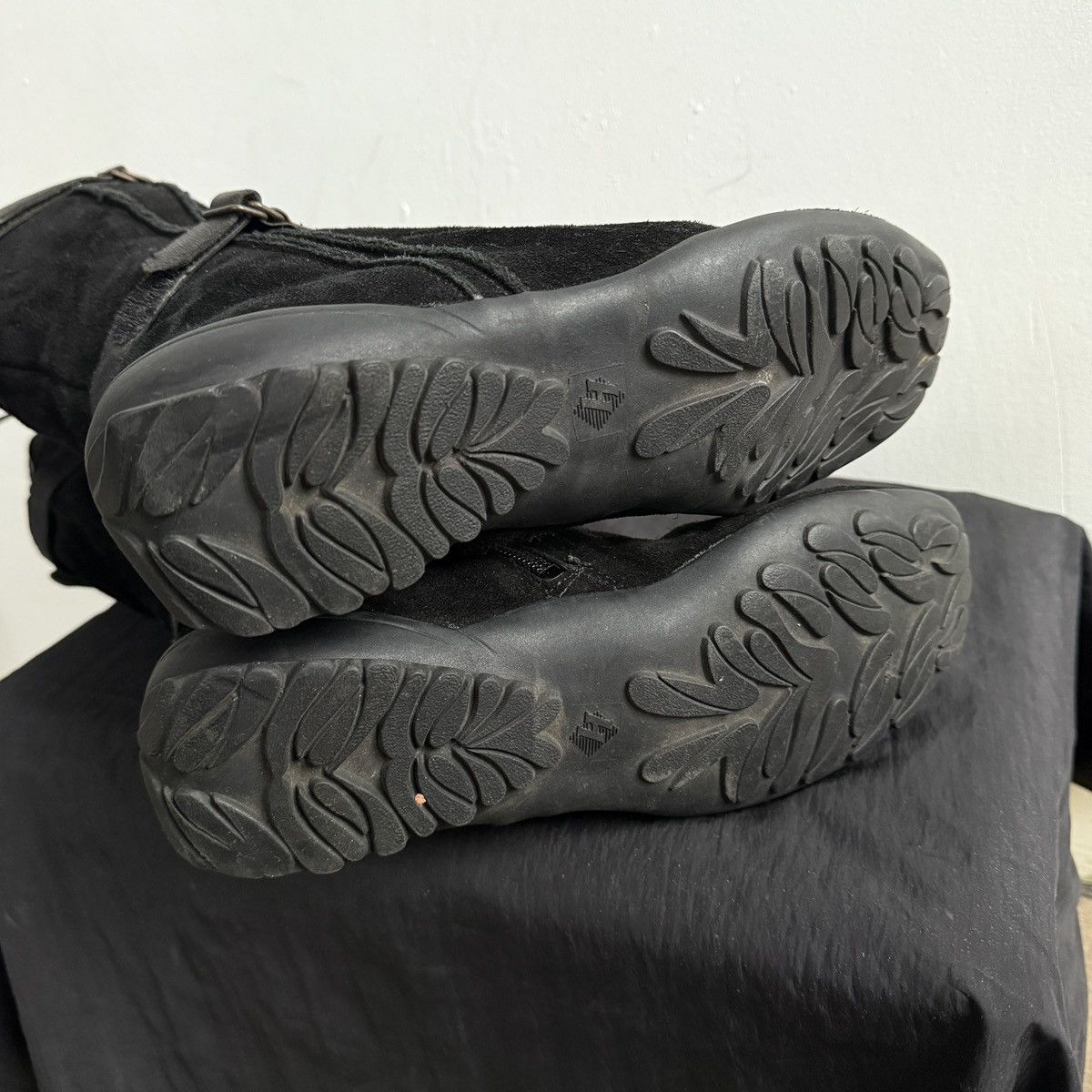 Hysteric Glamour Vintage Suede Black Knee High Boots Size US 6.5 / IT 36.5 - 6 Thumbnail