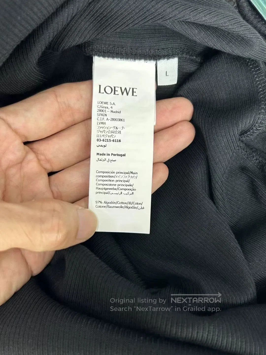 Loewe Loewe Black Waffle Knit Sleeveless Dress. Size US L / EU 52-54 / 3 - 5 Thumbnail