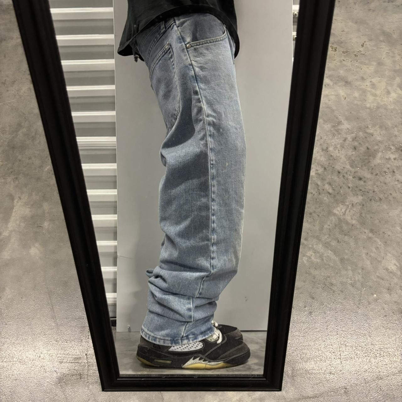 Japanese Brand × Vintage Crazy Vintage Y2K/2000s Grunge Light Wash Skater Denim Jeans! Size US 36 / EU 52 - 2 Thumbnail