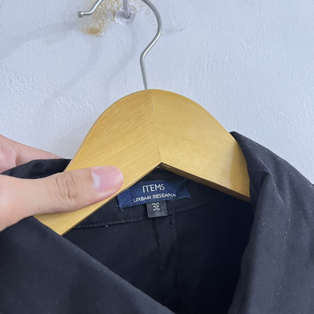 Japanese Brand Urban Research Black Two Pocket Button Up Shirt Size US M / EU 48-50 / 2 - 4 Thumbnail