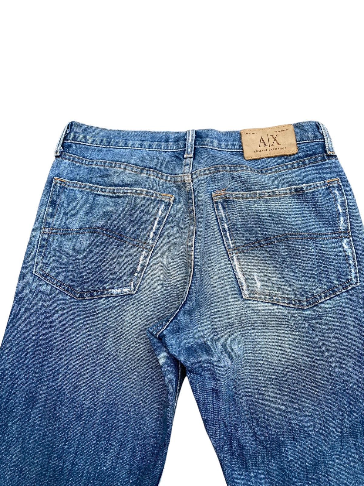 Armani Exchange Armani Exchange Ripped and Distressed Flare Pant Size US 32 / EU 48 - 3 Thumbnail