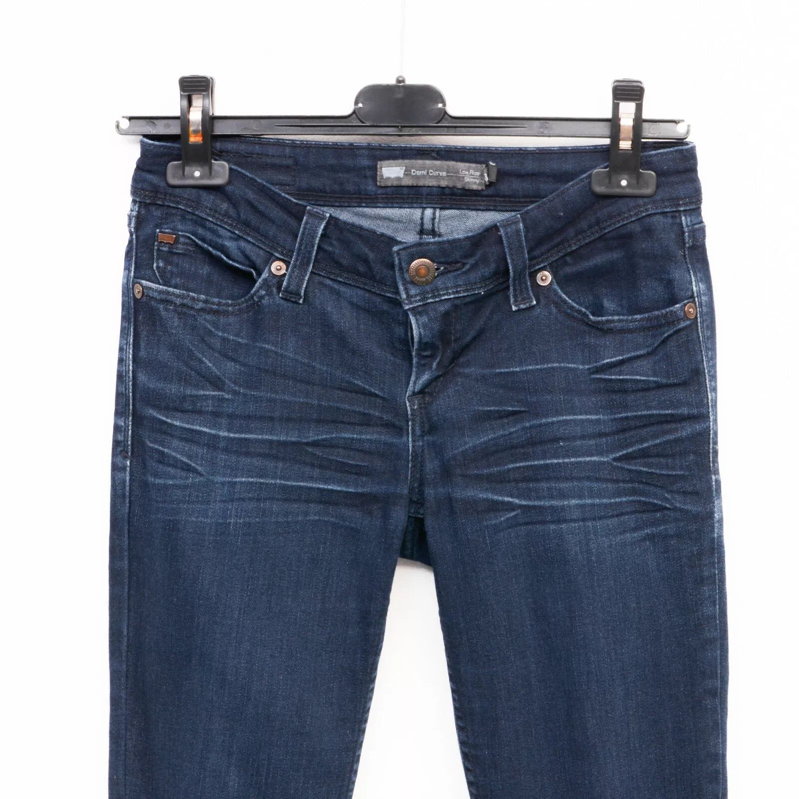Levi's STRAUSS Demi Curve Low Skinny Jeans Women's W26 L32 Trousers Size 26" / US 2 / IT 38 - 7 Thumbnail