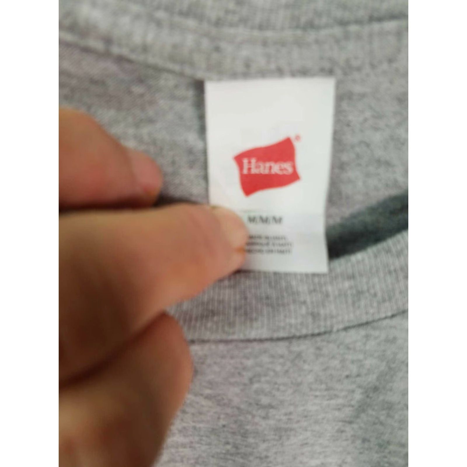 Hanes Hanes Pack Of 4 Womens Long Sleeves T Shirt Gray Size Medium Casual Crew Neck 90% Cotton, 10% Polyester Size M / US 6-8 / IT 42-44 - 3 Thumbnail